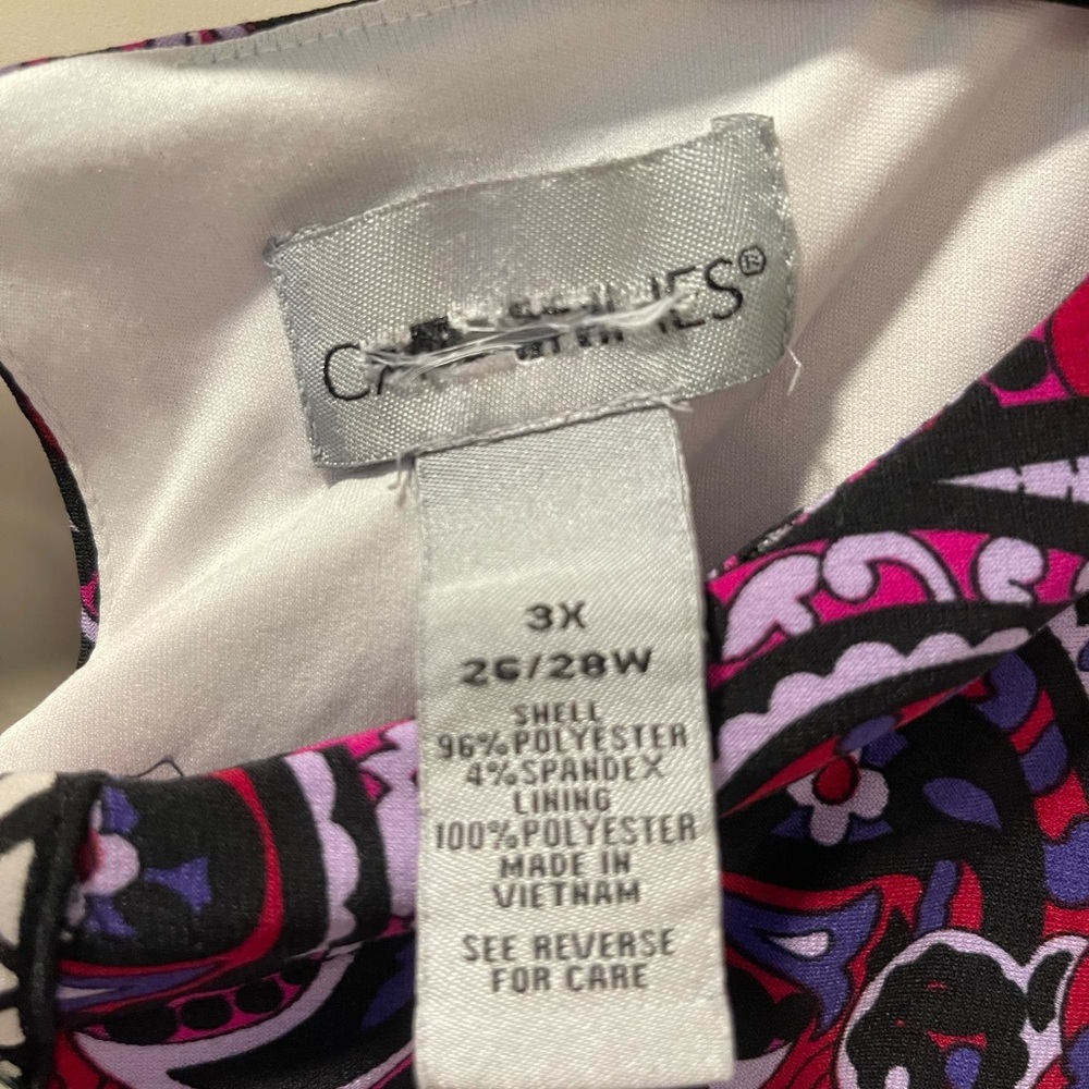Plus Size Catherine’s Multi-Colored Sleeveless Ma… - image 3